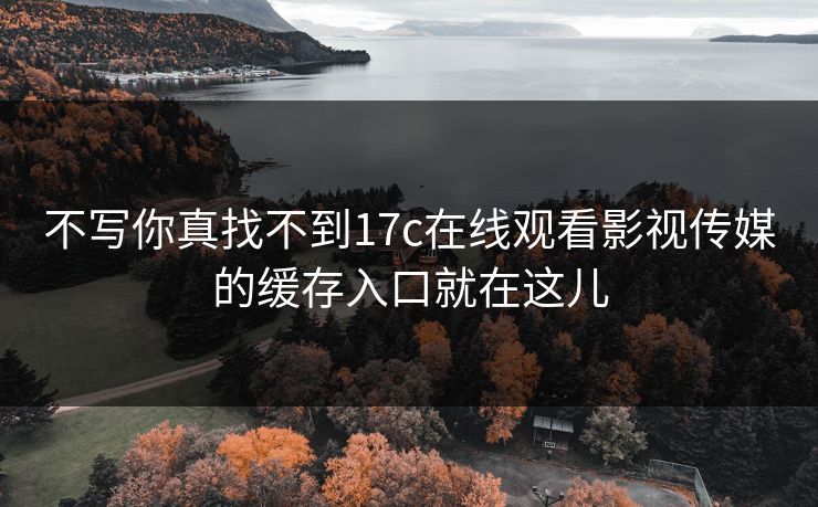 不写你真找不到17c在线观看影视传媒的缓存入口就在这儿 不写你真找不到17c在线观看影视传媒的缓存入口就在这儿